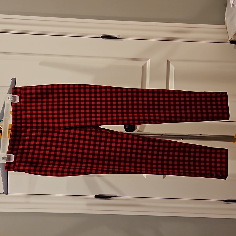 Talbots red plaid Skinny Ankle Pants